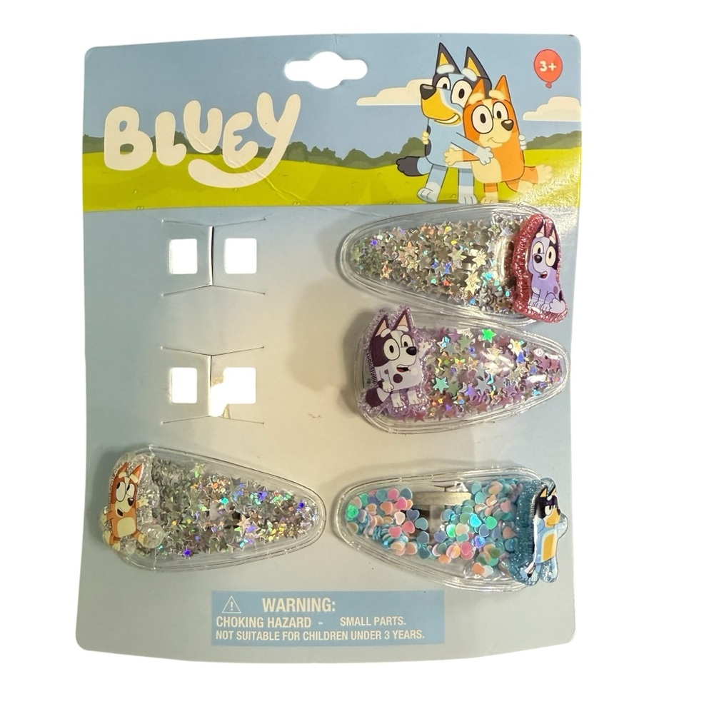 Bluey Confetti Snaps Hair Clips – PARTIAL Pack Multicolor NWT